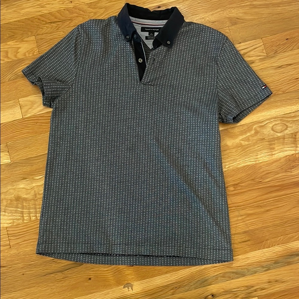 Men’s Tommy Hilfiger Navy (white spotted) Polo Shirt